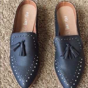 Size 7.5 Adline mi.im loafer black shoes